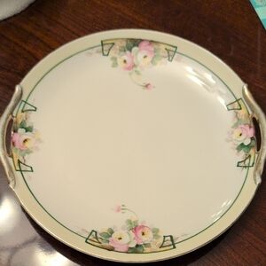 Antique Hand-painted Nippon Cake Plate